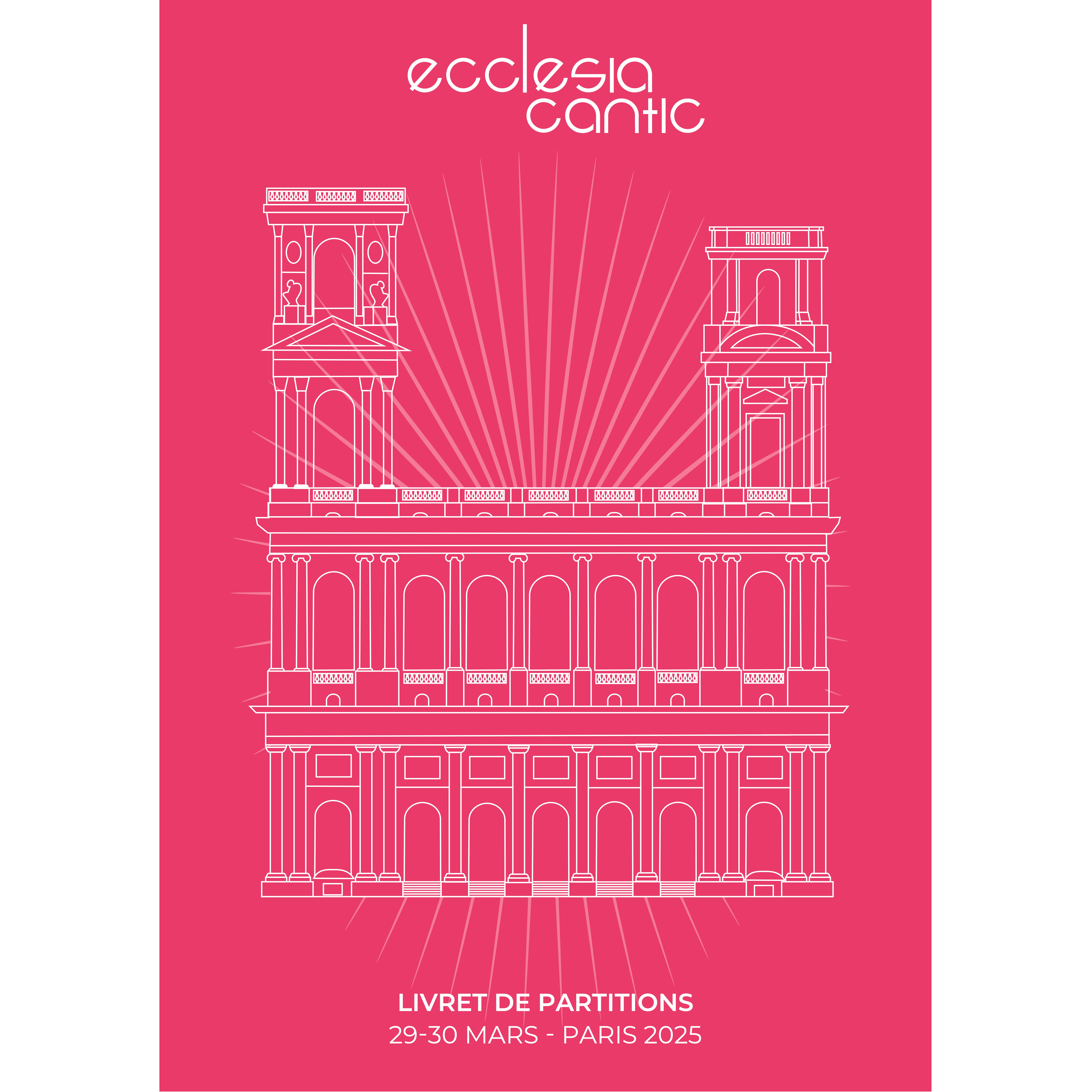 Ecclesia Cantic Paris 2025 : Livret de partitions